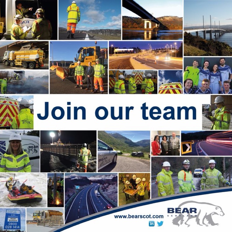 BEAR SCOTLAND RECRUITMENT EVENTS IN FIFE AND MIDLOTHIAN