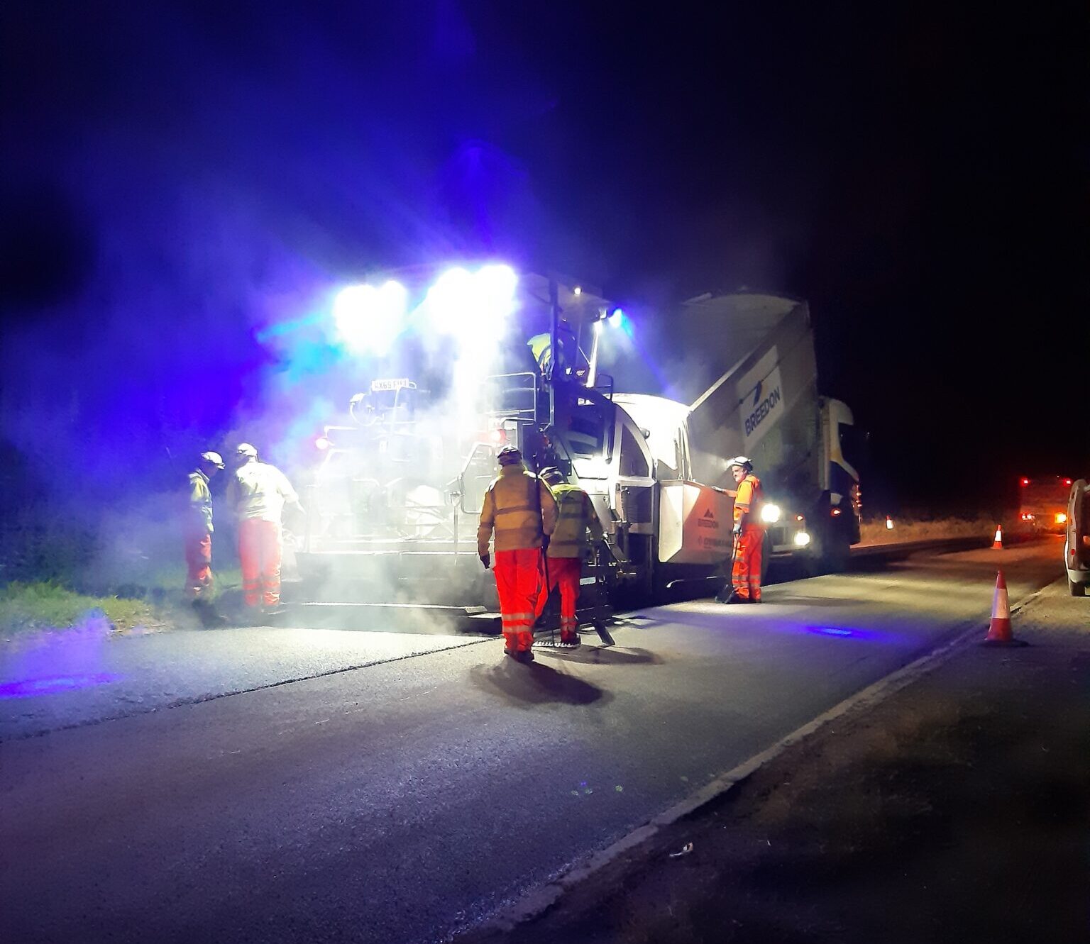 OVERNIGHT RESURFACING FOR THE A87 KYLEAKIN ROUNDABOUT