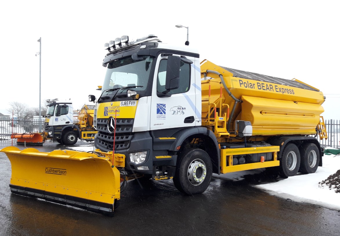 Winter Maintenance Service gets underway on A92 from Dundee to Arbroath