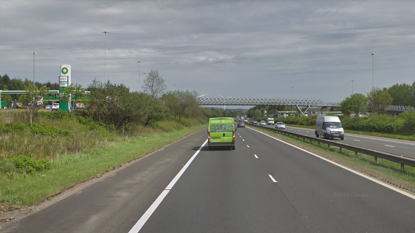 OVERNIGHT LANE CLOSURES TO TAKE PLACE ON M8 AT HARTHILL FOR EIGHT WEEKS