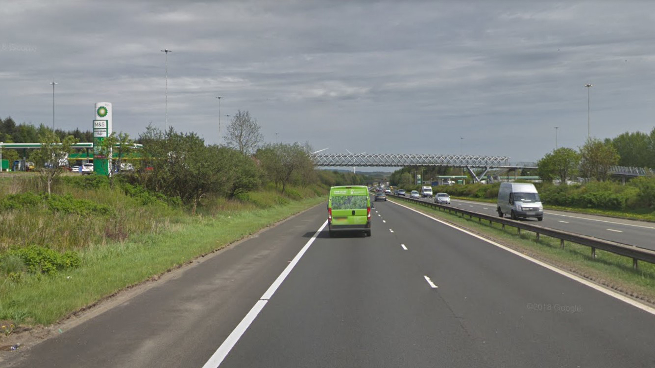 FENCING WORKS ON THE M8 EASTBOUND AT HARTHILL