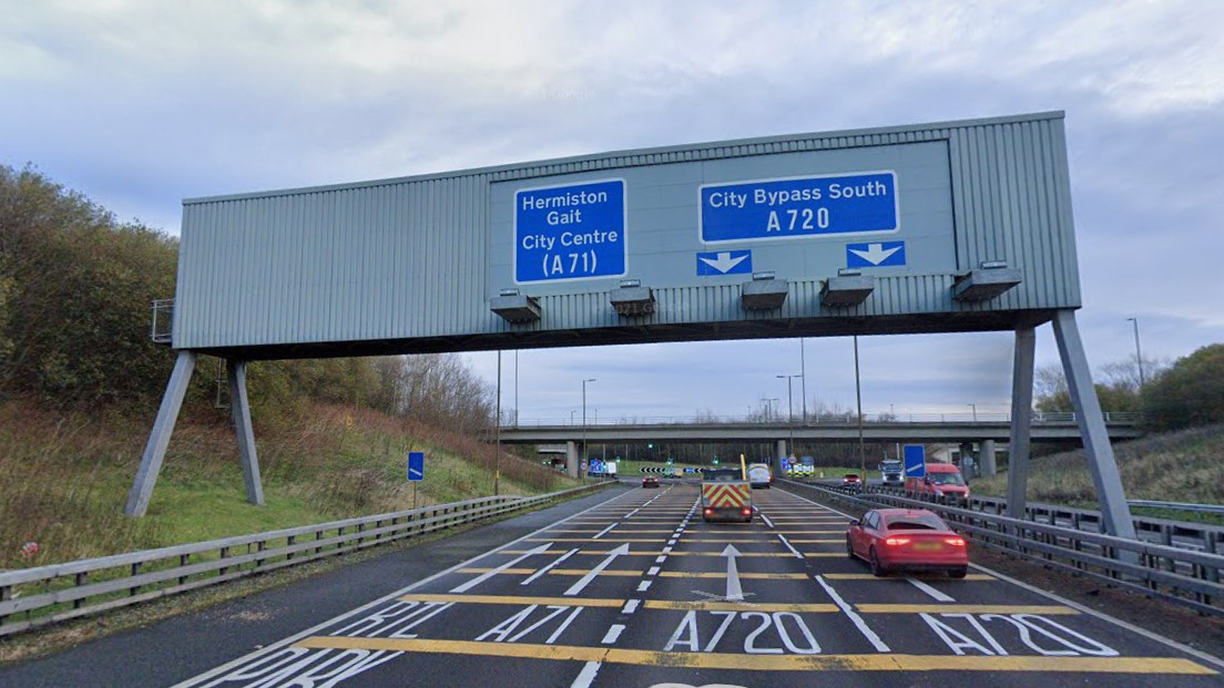 BRIDGE INSPECTION WORKS ON THE A720 AT HERMISTON GAIT