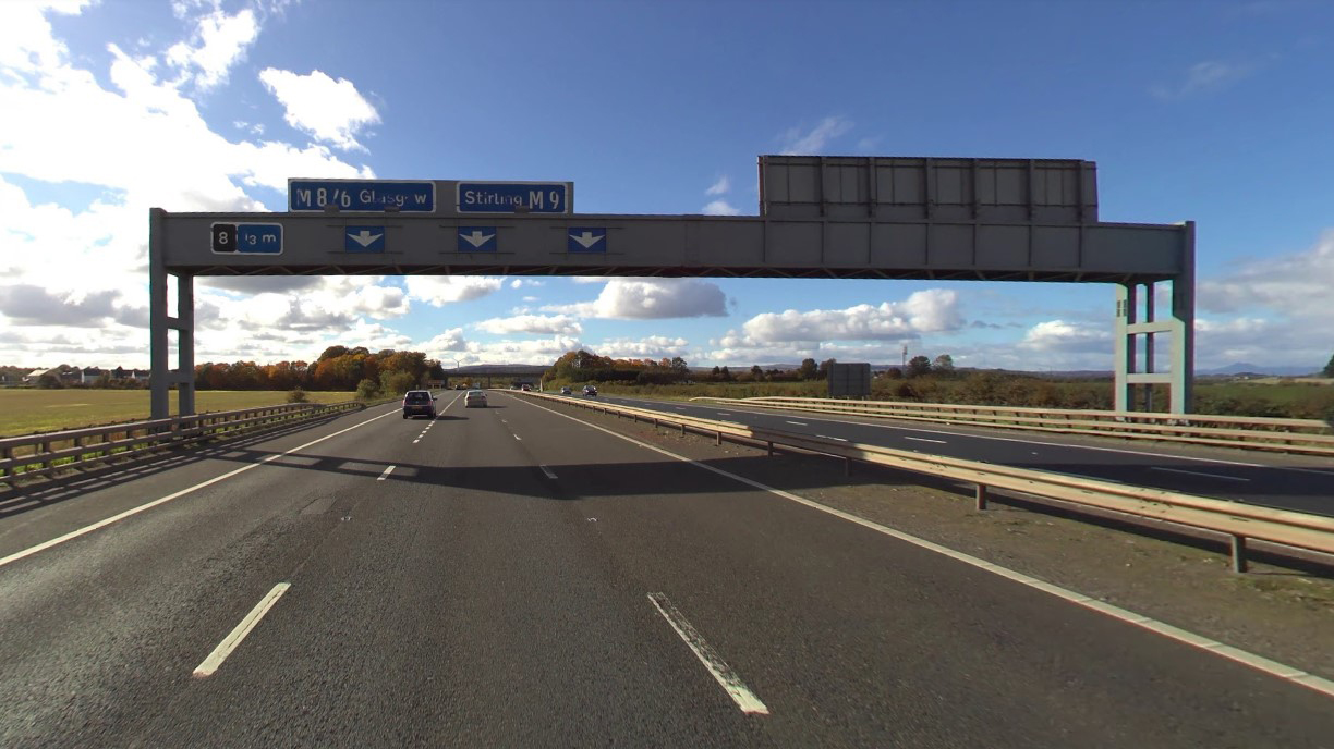 OVERNIGHT RESURFACING WORKS ON THE M9 BETWEEN JUNCTION 8 AND 9 NORTHBOUND