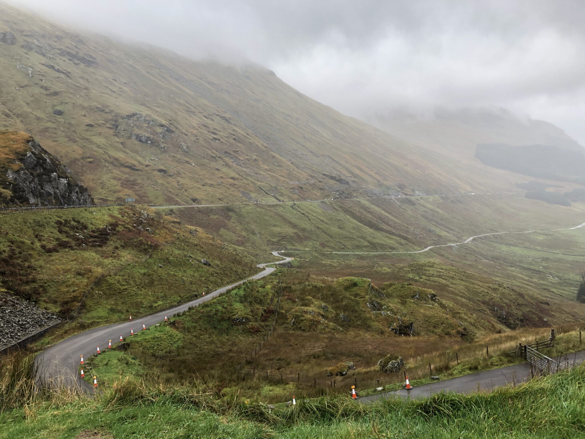 A83 AT REST AND BE THANKFUL: TRAFFIC REMAINS DIVERTED ONTO OLD MILITARY ROAD