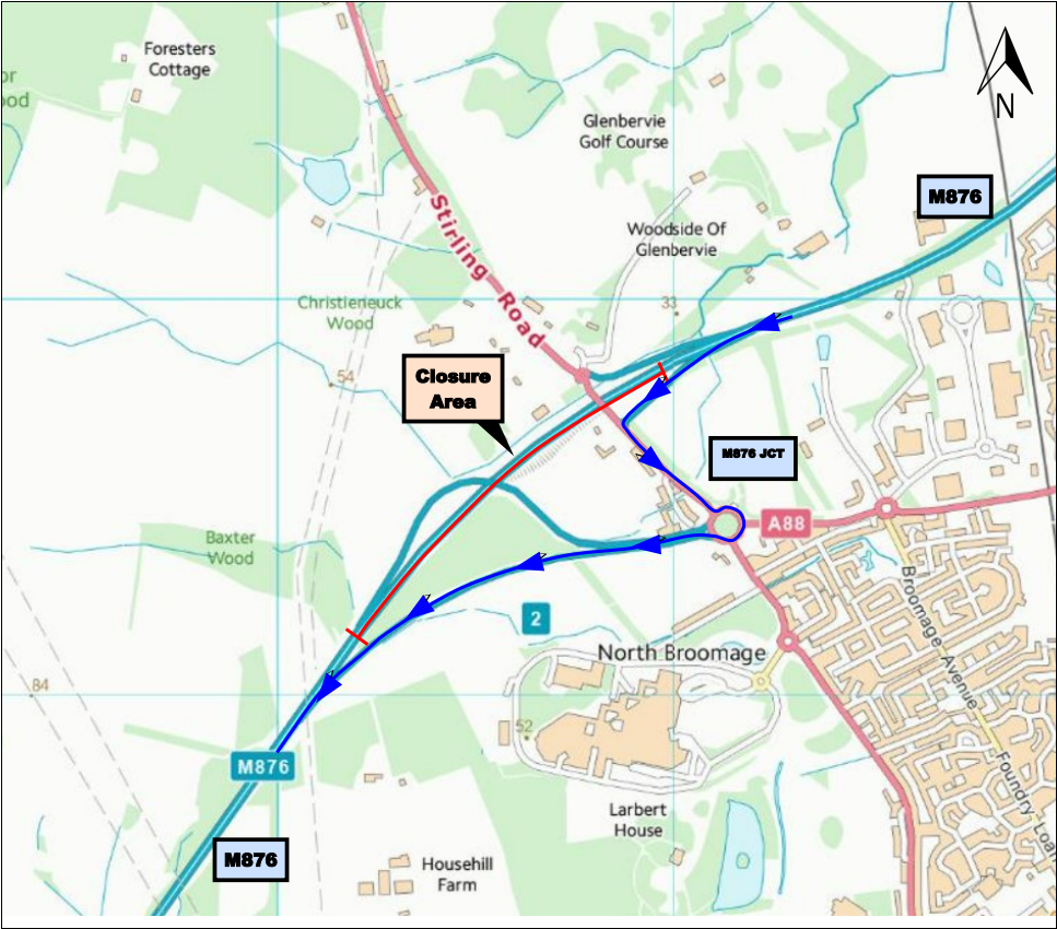 OVERNIGHT RESURFACING ON THE M876 WESTBOUND