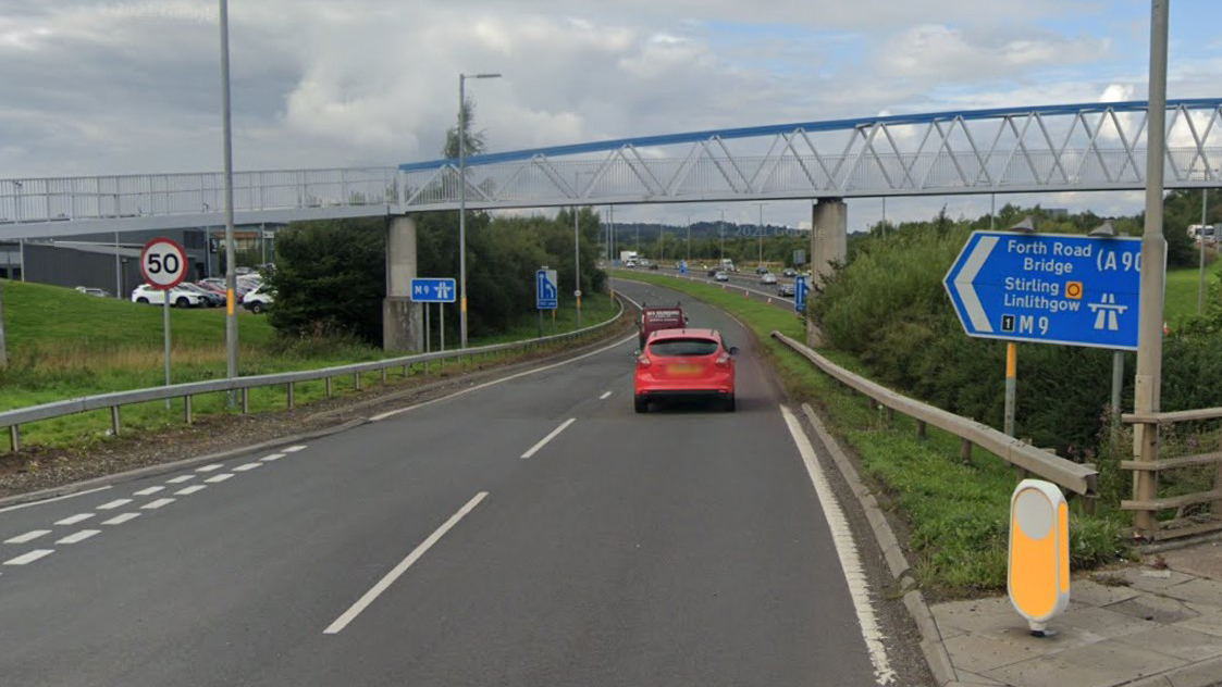 OVERNIGHT RESURFACING WORKS ON THE M9 JUNCTION 1 ON-SLIP NORTHBOUND