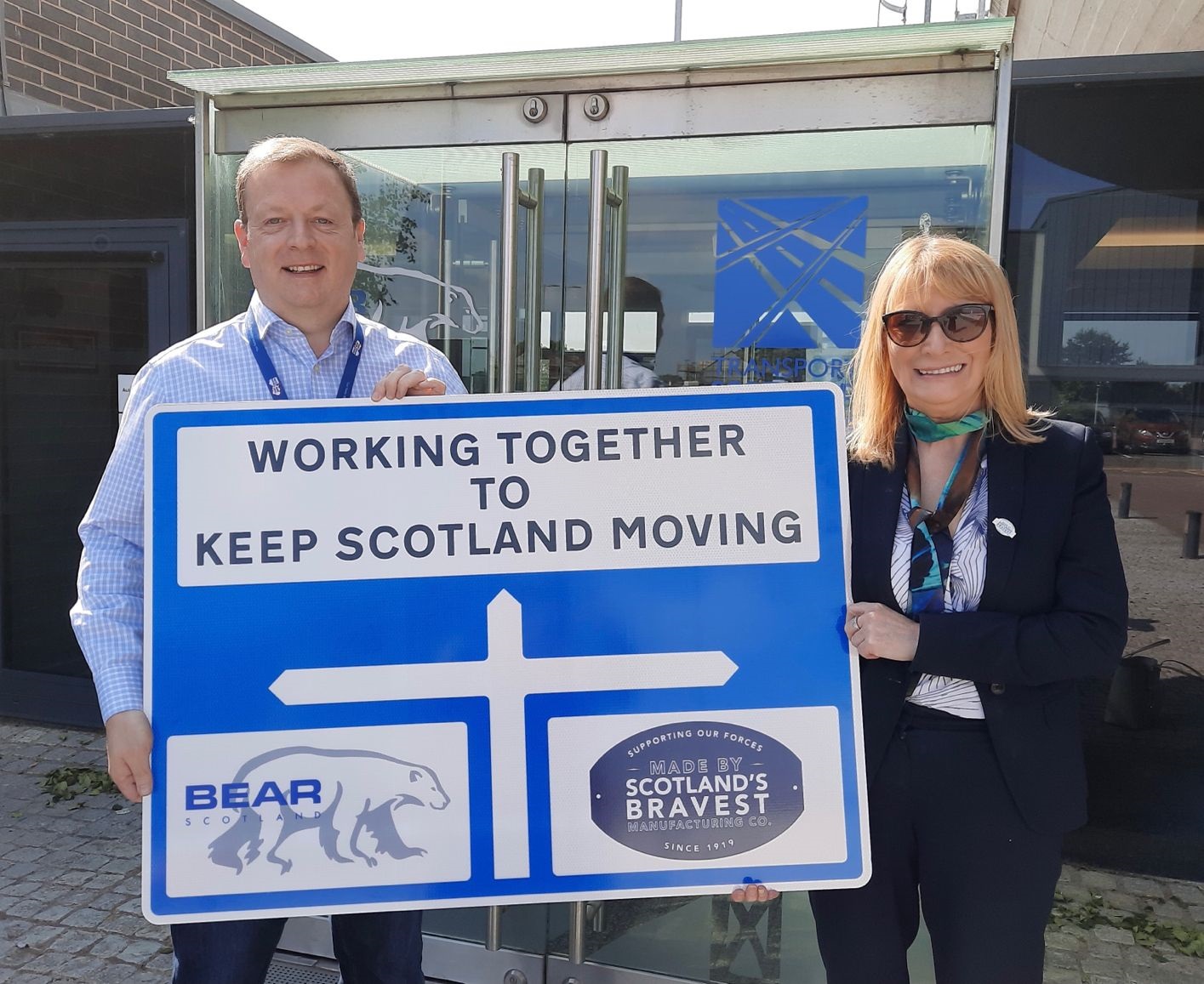 SCOTLAND’S BRAVEST MANUFACTURING COMPANY PRODUCES 15,000th ROAD SIGN FOR BEAR SCOTLAND