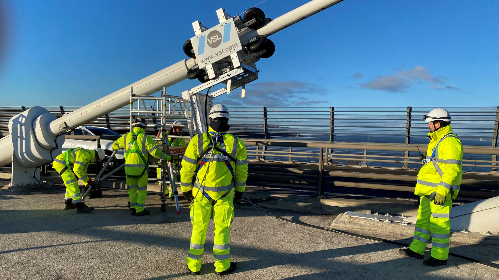 QUEENSFERRY CROSSING CABLE CLEANING