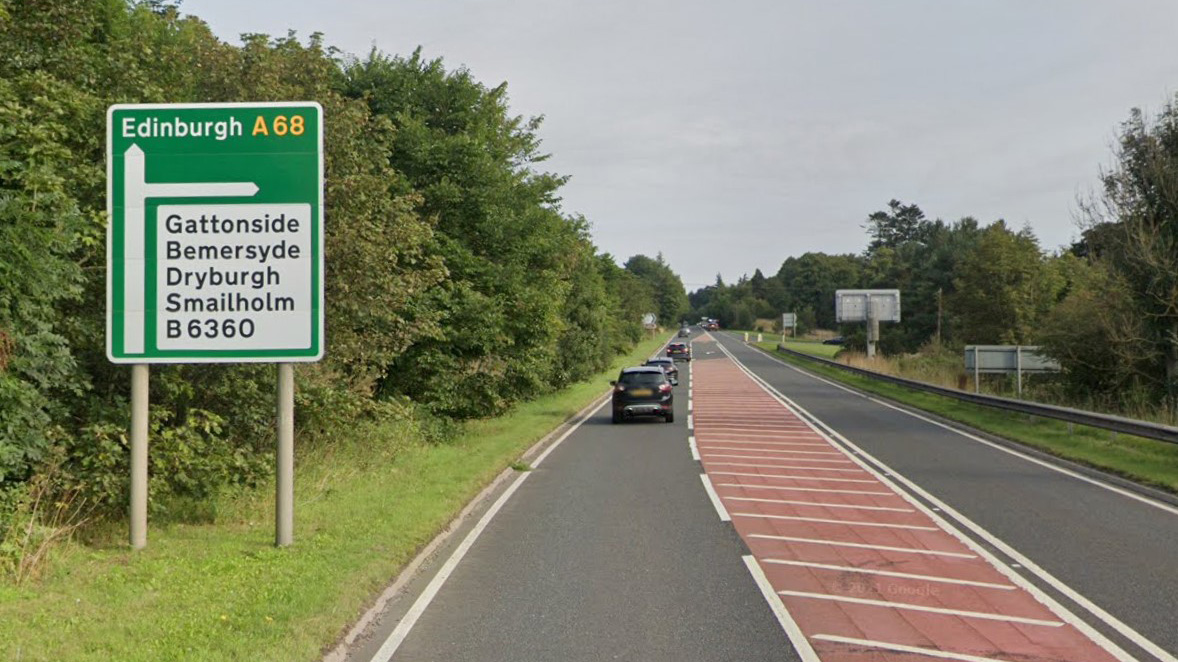 RESURFACING THE A68 NORTH OF GATTONSIDE