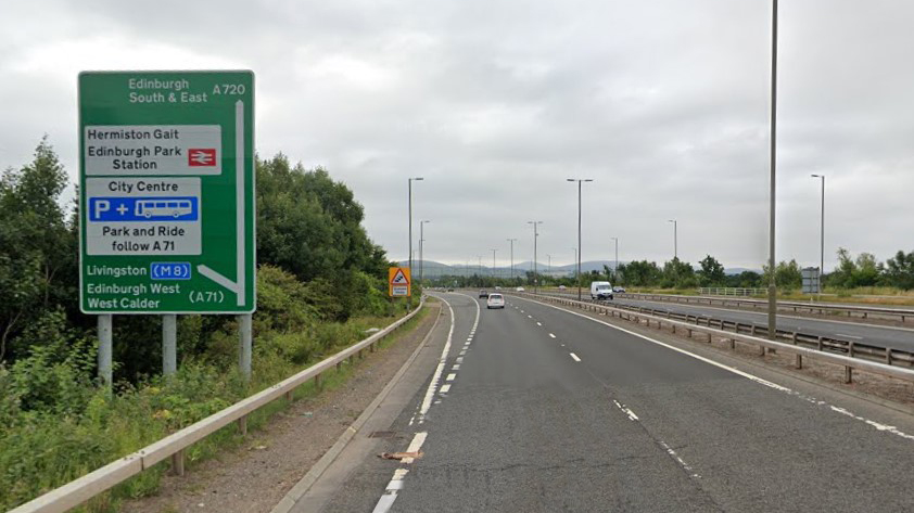 OVERNIGHT CLOSURES ON A720 FOR SIGNAGE UPGRADES