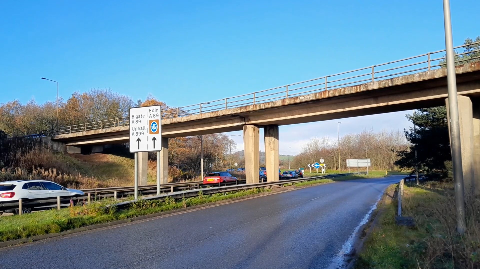 NEXT PHASE OF BRIDGE WORKS AT M8 JUNCTION 3 LIVINGSTON