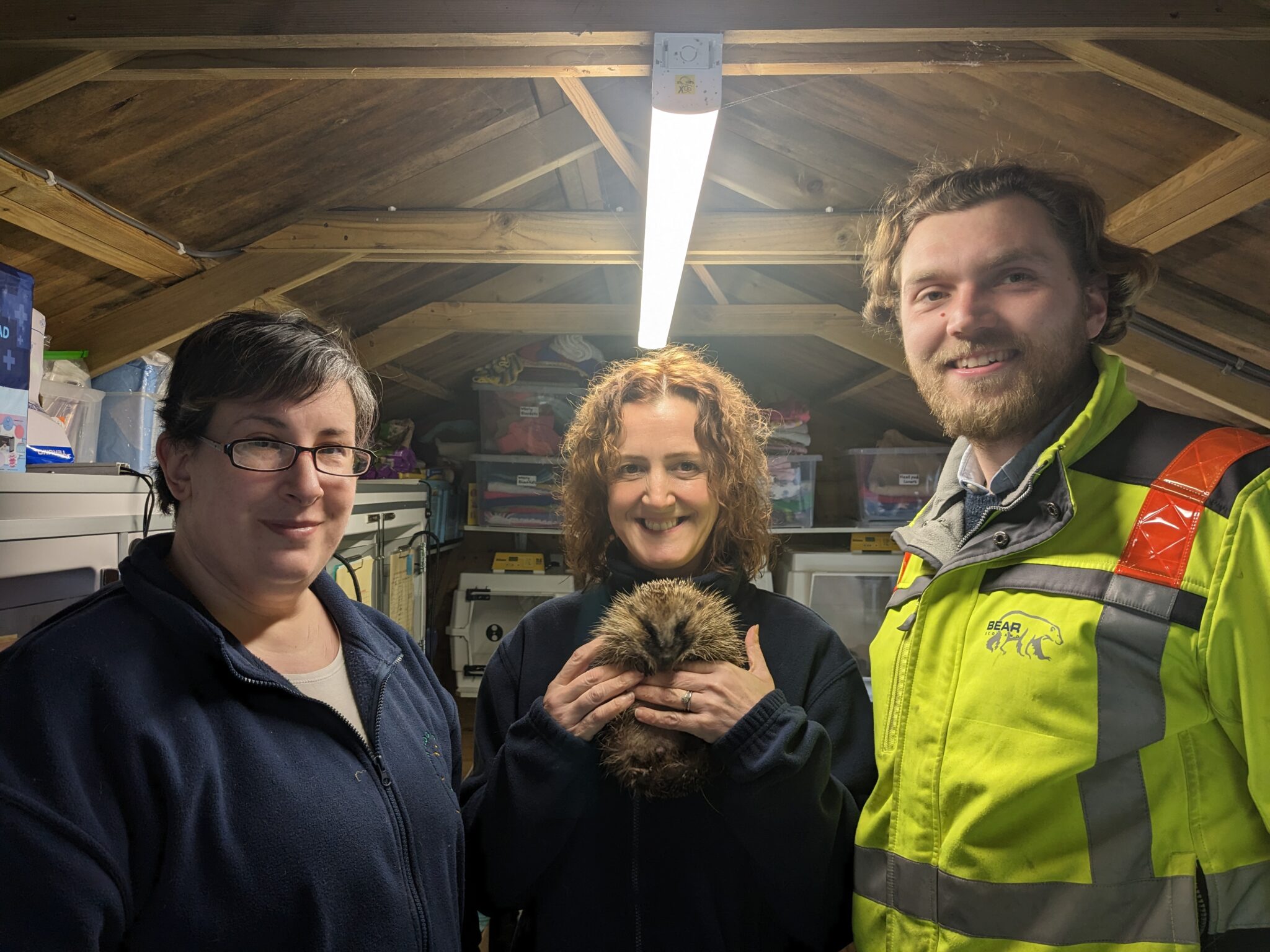 FORTH HEDGEHOG HOSPITAL RECEIVES £1,000 DONATION FROM BEAR SCOTLAND