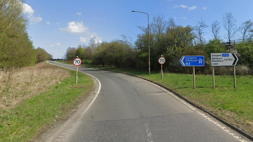 RESURFACING THE M8 JUNCTION 4 WHITBURN EASTBOUND ON-SLIP