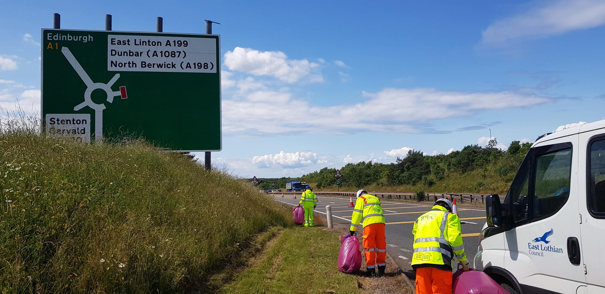 AUTHORITIES JOIN UP TO TACKLE A1 LITTER