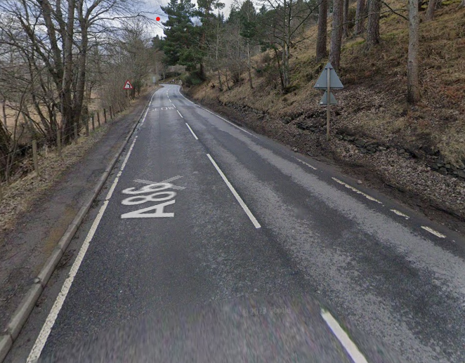 OVERNIGHT ROADWORKS: A86 NEAR KINGUSSIE