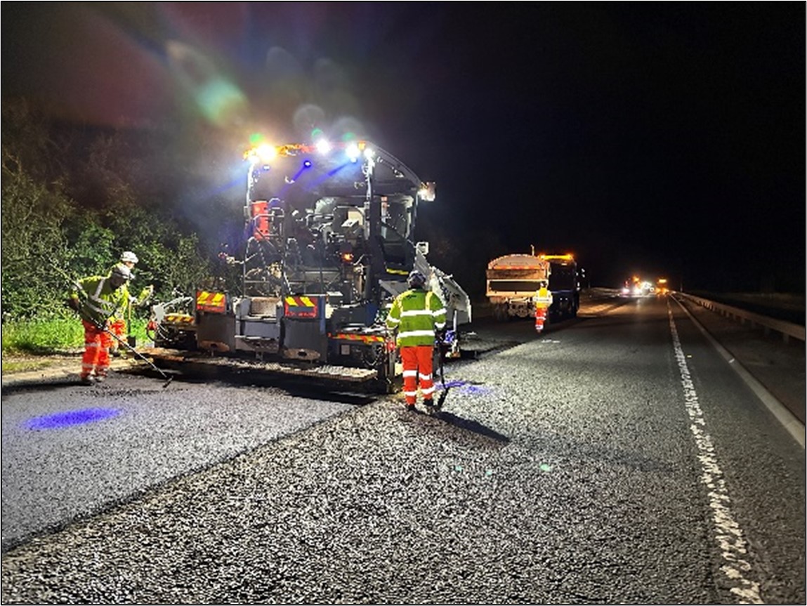 RESURFACING THE A87 IN SKYE – NEW COMPLETION DATE