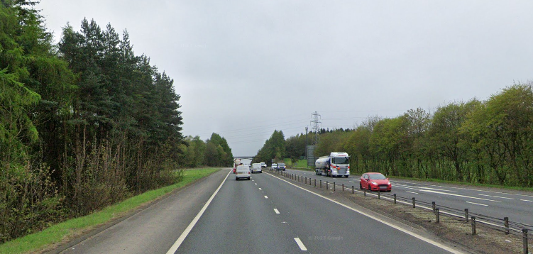 BRIDGE WORKS ON THE M876 EASTBOUND