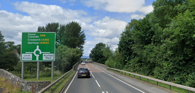 OVERNIGHT WORKS ON A84 CRAIGFORTH 40MPH SPEED LIMIT, STIRLING