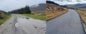 Cycle path at A9 Dalnaspidal