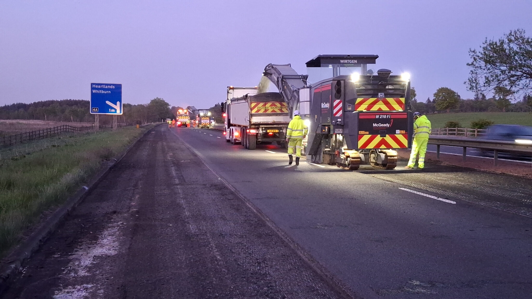 M8 ROAD WORKS: THANK YOU TO MOTORISTS
