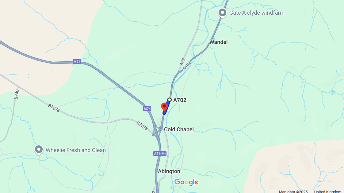 RESURFACING THE A702 NORTH OF ABINGTON