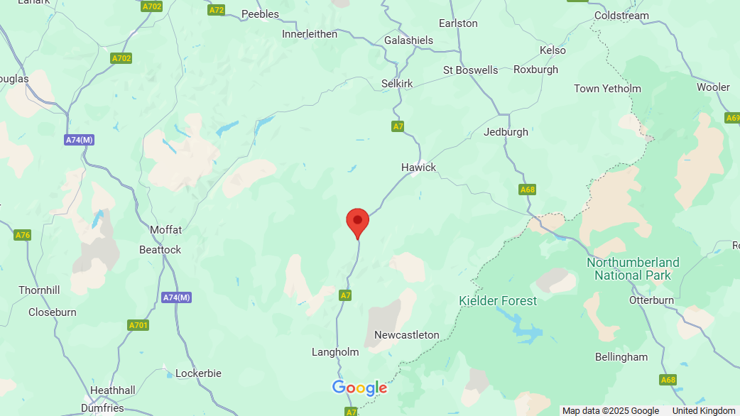A7 RESURFACING 12 MILES SOUTH OF HAWICK