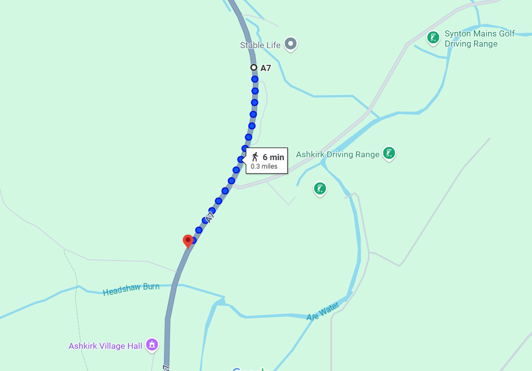 OVERNIGHT RESURFACING WORKS ON THE A7 NORTH OF DRYDEN FARM