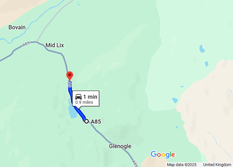 OVERNIGHT ROAD SURFACING ON A85 GLEN OGLE HEAD