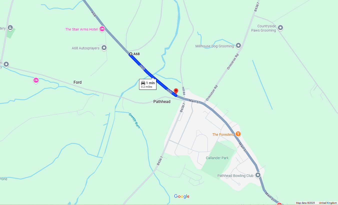 DRAINAGE IMPROVEMENTS ON THE A68 AT LOTHIAN BRIDGE