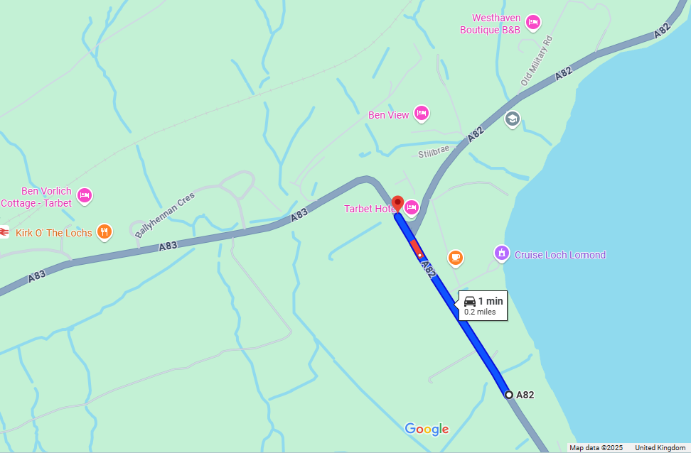 CARRIAGEWAY IMPROVEMENTS ON A82 AT TARBET