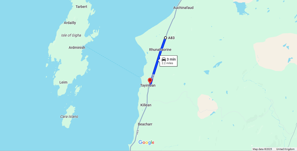CARRIAGEWAY IMPROVEMENTS ON A83 NEAR TAYINLOAN