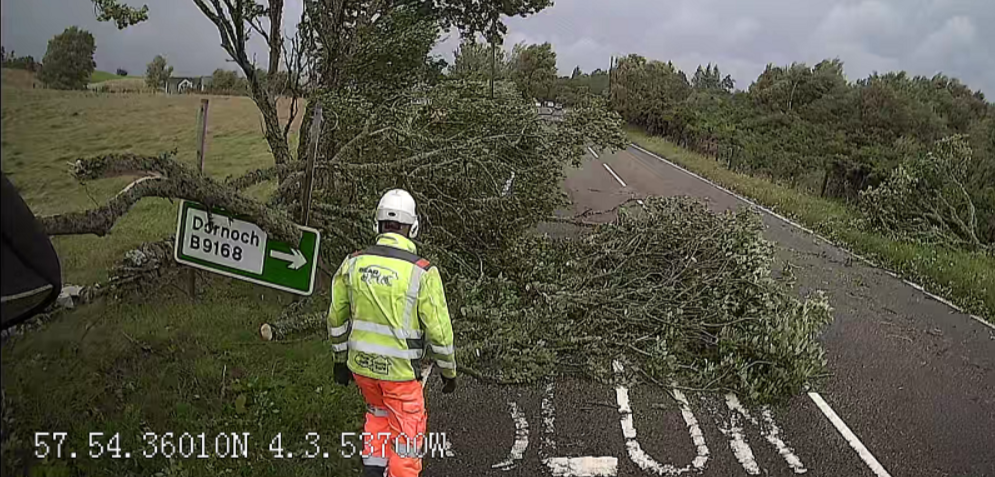 Storm Floris: High winds and hard work in the North West