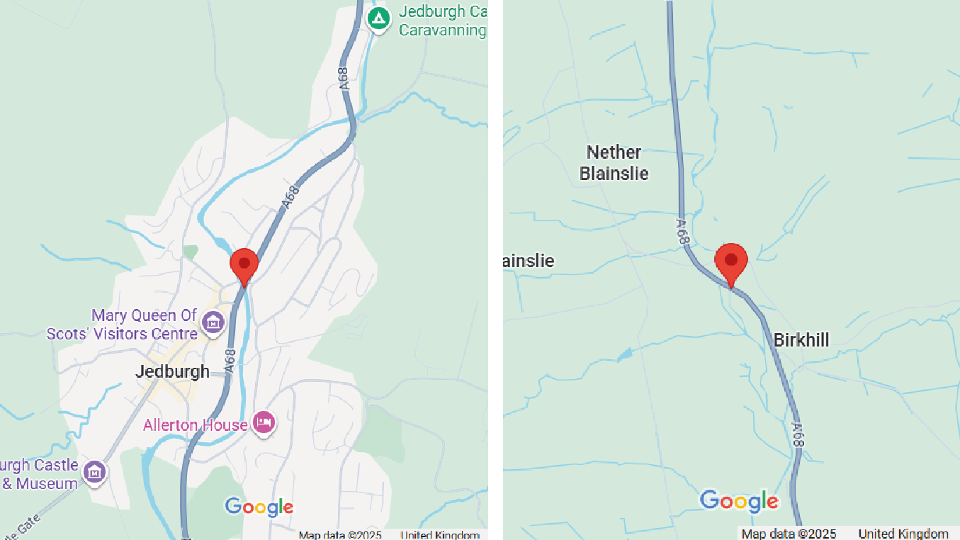A68 BRIDGE WORKS IN JEDBURGH AND NORTH OF EARLSTON