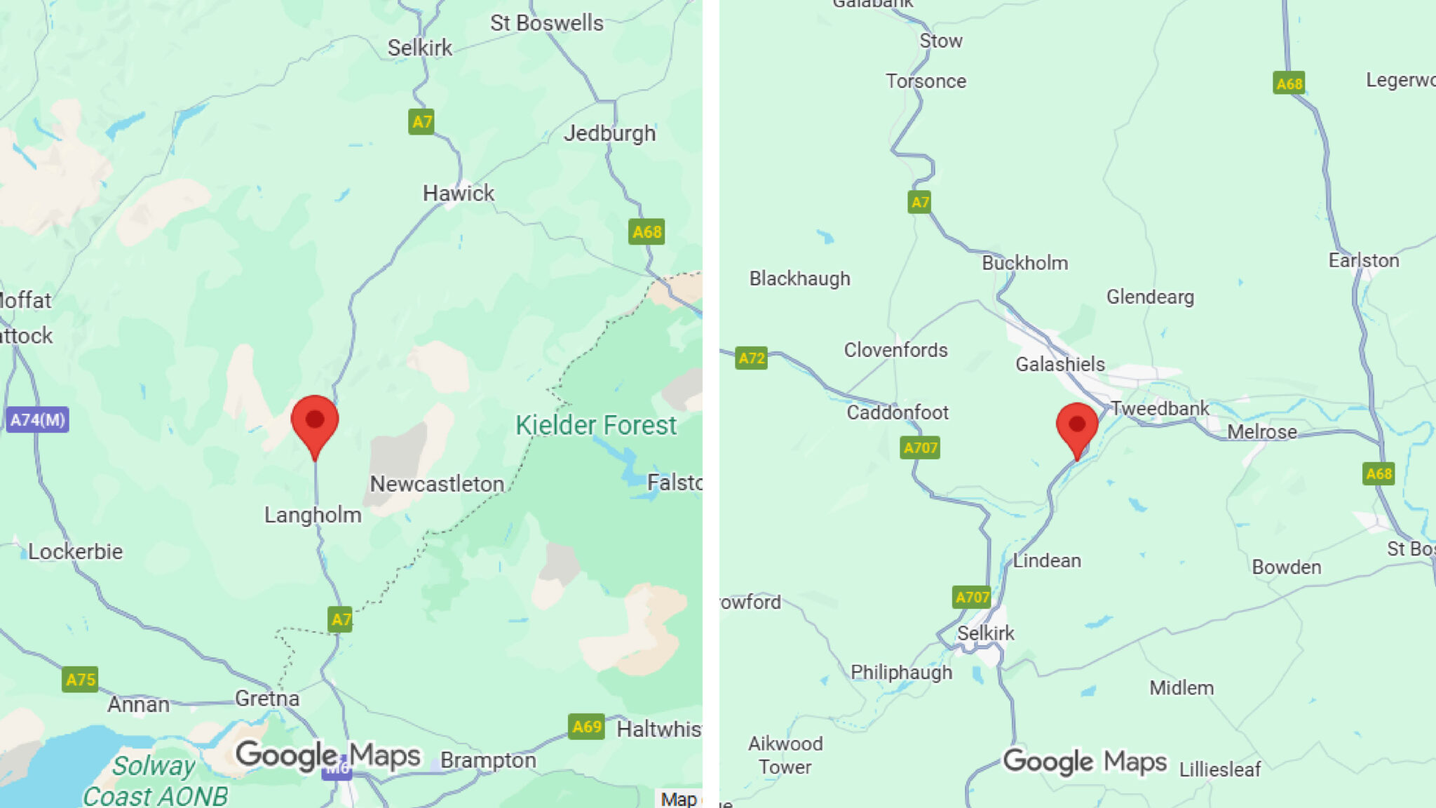 A7 RESURFACING NORTH OF LANGHOLM AND SOUTH OF GALASHIELS
