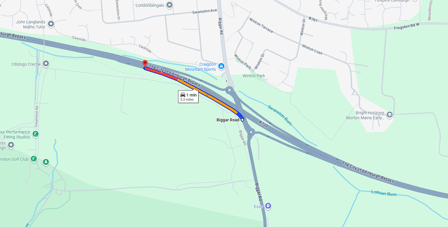 RESURFACING ON THE A720 EDINBURGH CITY BYPASS