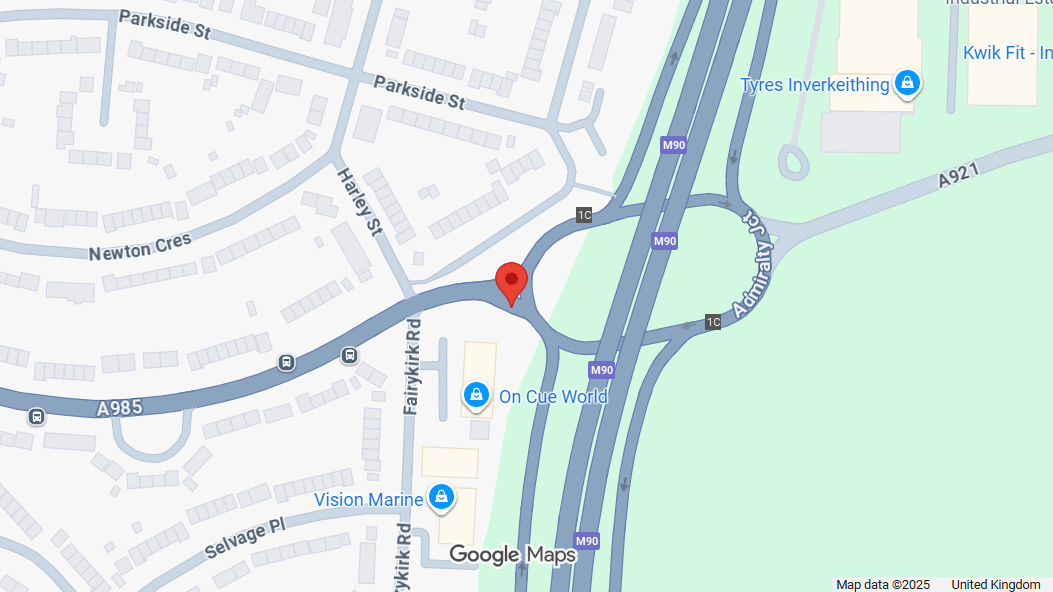 ROADMARKING IMPROVEMENTS ON THE A985 WESTBOUND AT ADMIRALTY ROUNDABOUT