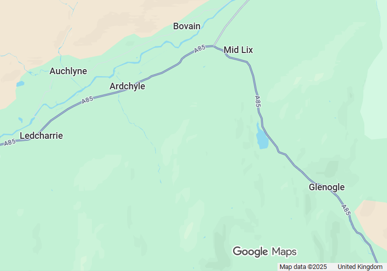 RESURFACING ON THE A85 AT GLEN DOCHART