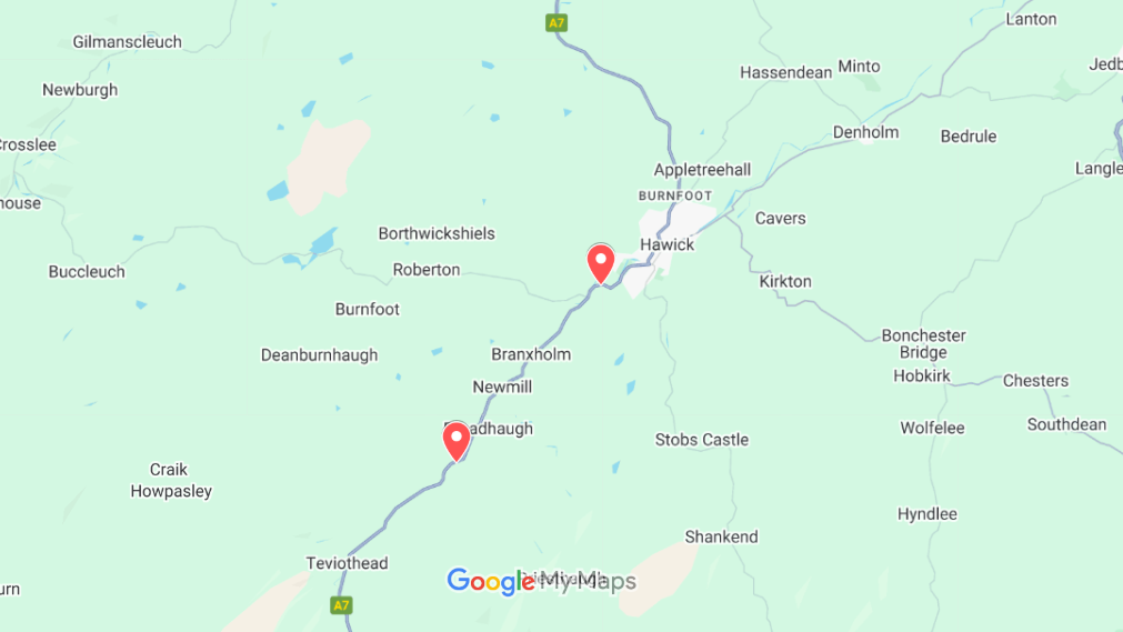 A7 RESURFACING WORKS SOUTH OF HAWICK