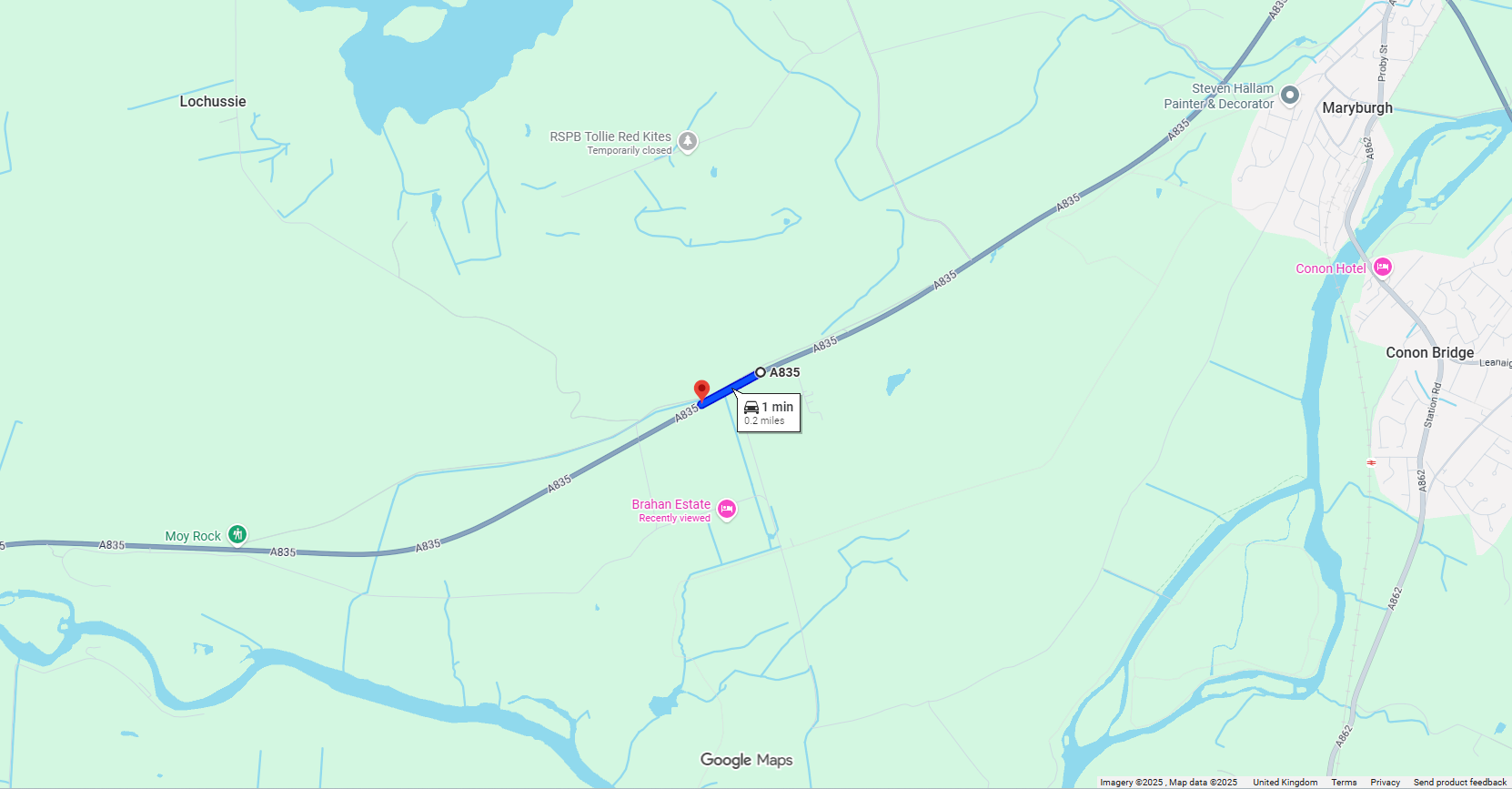 TREE FELLING PLANNED ON THE A835 BETWEEN MARYBURGH AND CONTIN