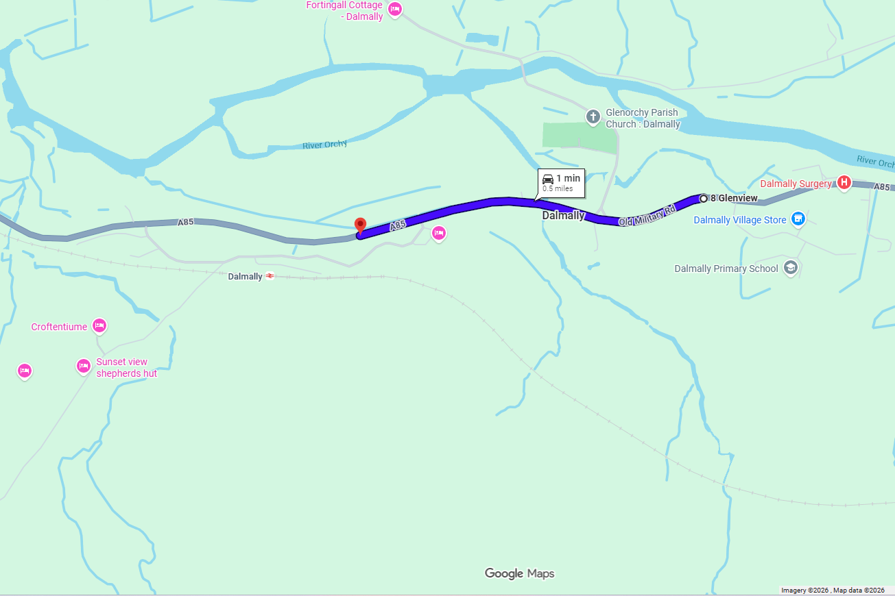 RESURFACING WORKS ON A85 AT DALMALLY