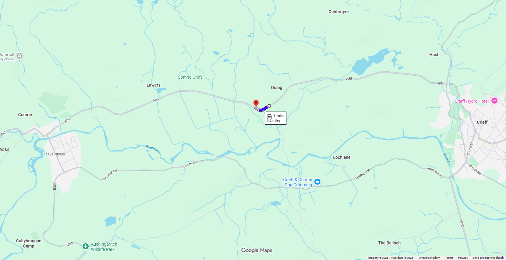 CARRIAGEWAY IMPROVEMENTS ON THE A85 BETWEEN CRIEFF AND COMRIE