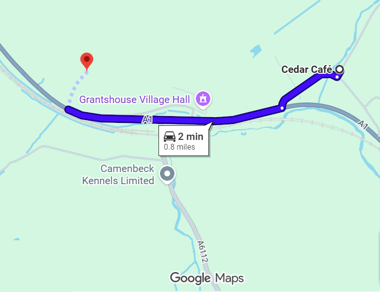 OVERNIGHT RESURFACING WORKS ON A1 FROM CEDAR CAFÉ TO GRANTSHOUSE