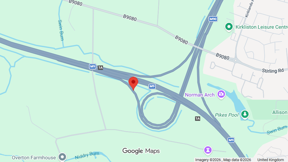 CARRIAGEWAY REPAIRS AT M9 JUNCTION 1A, KIRKLISTON