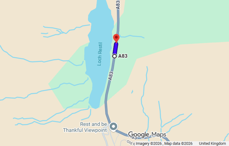 EXCAVATION WORKS PLANNED NEXT TO THE A83 AT LOCH RESTIL