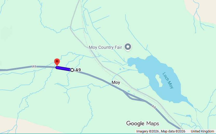OVERNIGHT RESURFACING WORKS ON A9 AT TOMATIN