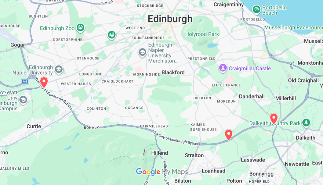 OVERNIGHT RESURFACING AT THREE LOCATIONS ON THE A720