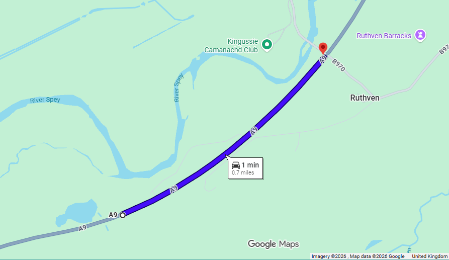 OVERNIGHT RESURFACING ON A9 SOUTH OF RUTHVEN
