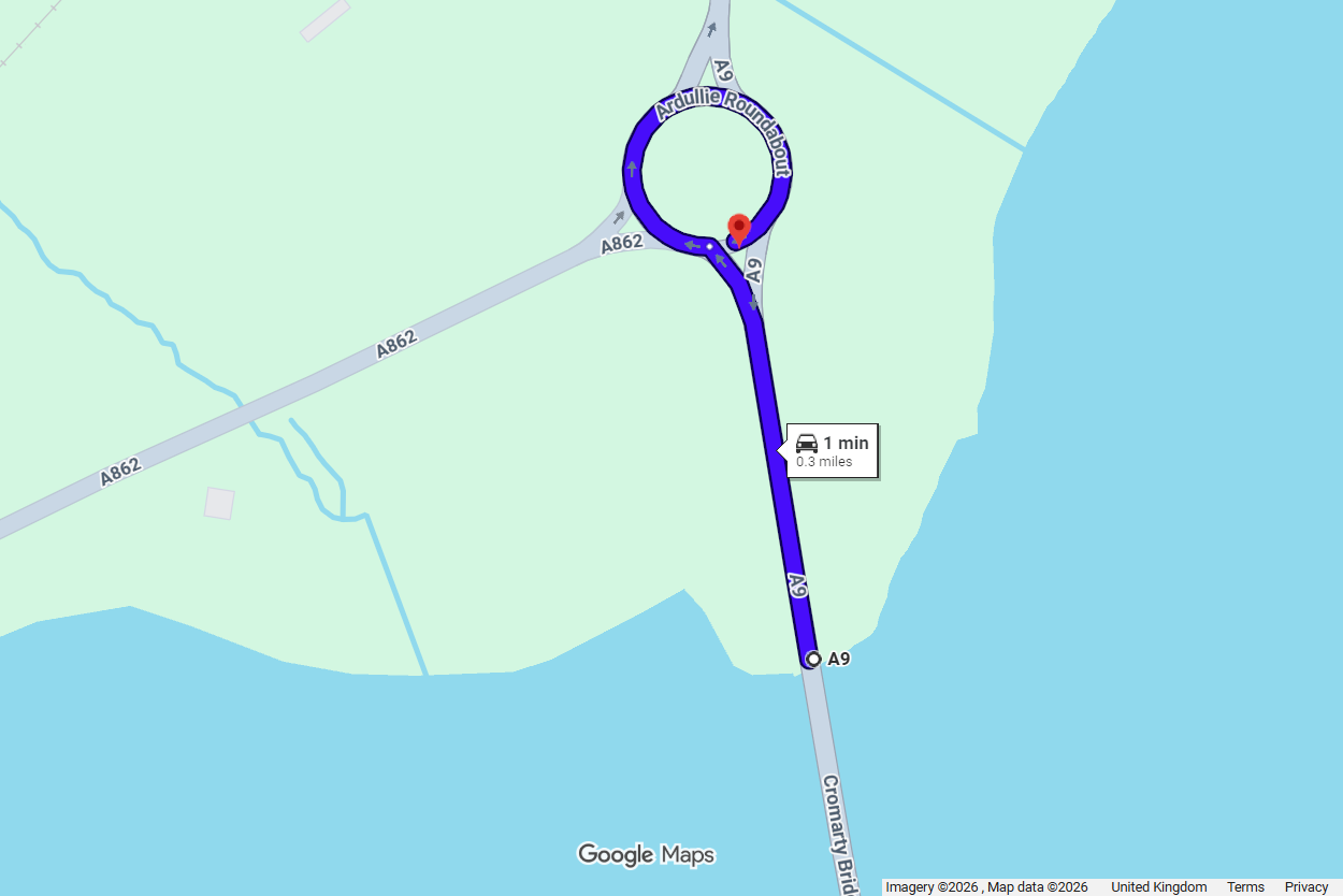 OVERNIGHT RESURFACING WORKS AT A9 NORTH OF CROMARTY BRIDGE