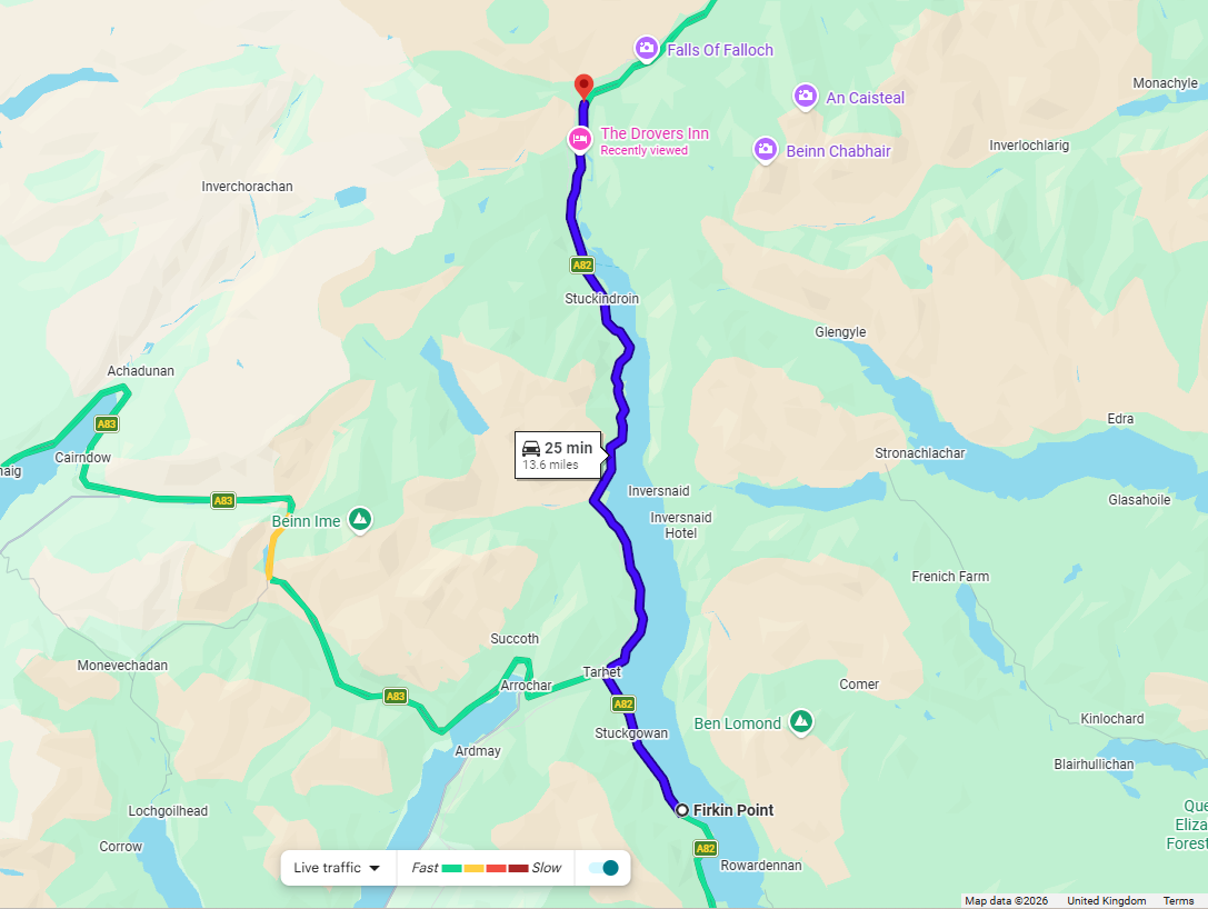 MAJOR RESURFACING ON THE A82 BETWEEN FIRKIN POINT AND INVERARNAN