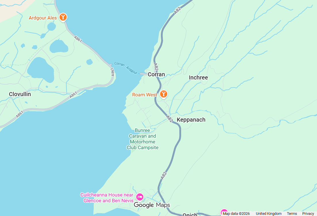 RESURFACING ON THE A82 AT INCHREE